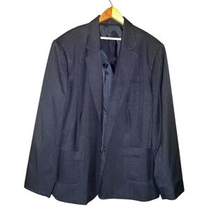 Doc & Amelia 22W plus size blazer businesss casual career wear blue professional